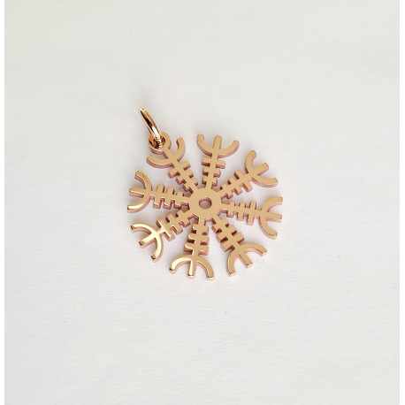 Zawieszka z brązu Tarcza Algizowa AEGISHJALMUR - Slavieszki.pl