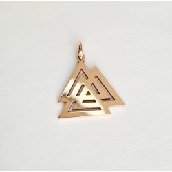 Zawieszka z brązu Valknut - Slavieszki.pl