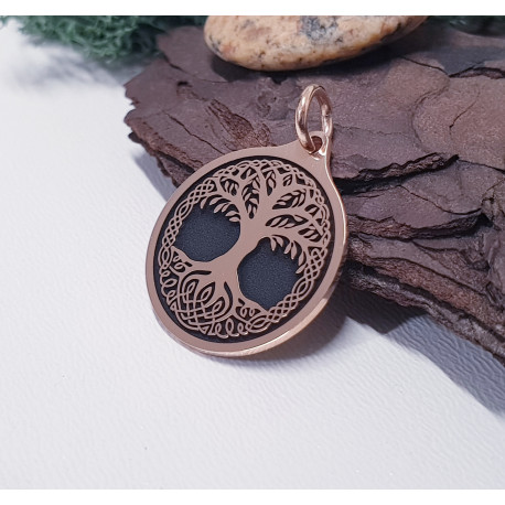 Yggdrasil Drzewo Życia- Zawieszka pełna z brązu